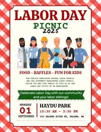 The Labor Day Picnic Of Southwest Washington Flier